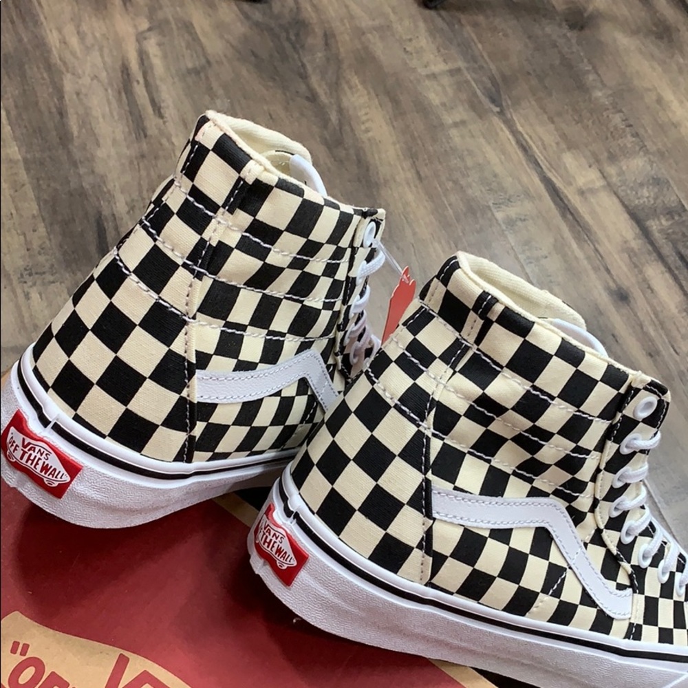 VANS Sk-8-Hi TAPERED CHECKERBOARD black/true white - Picture 12 of 16
